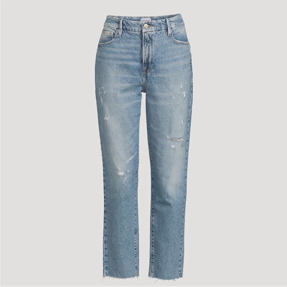 Good American Denim - Good American Good Classic Distressed Hi-Rise Jeans